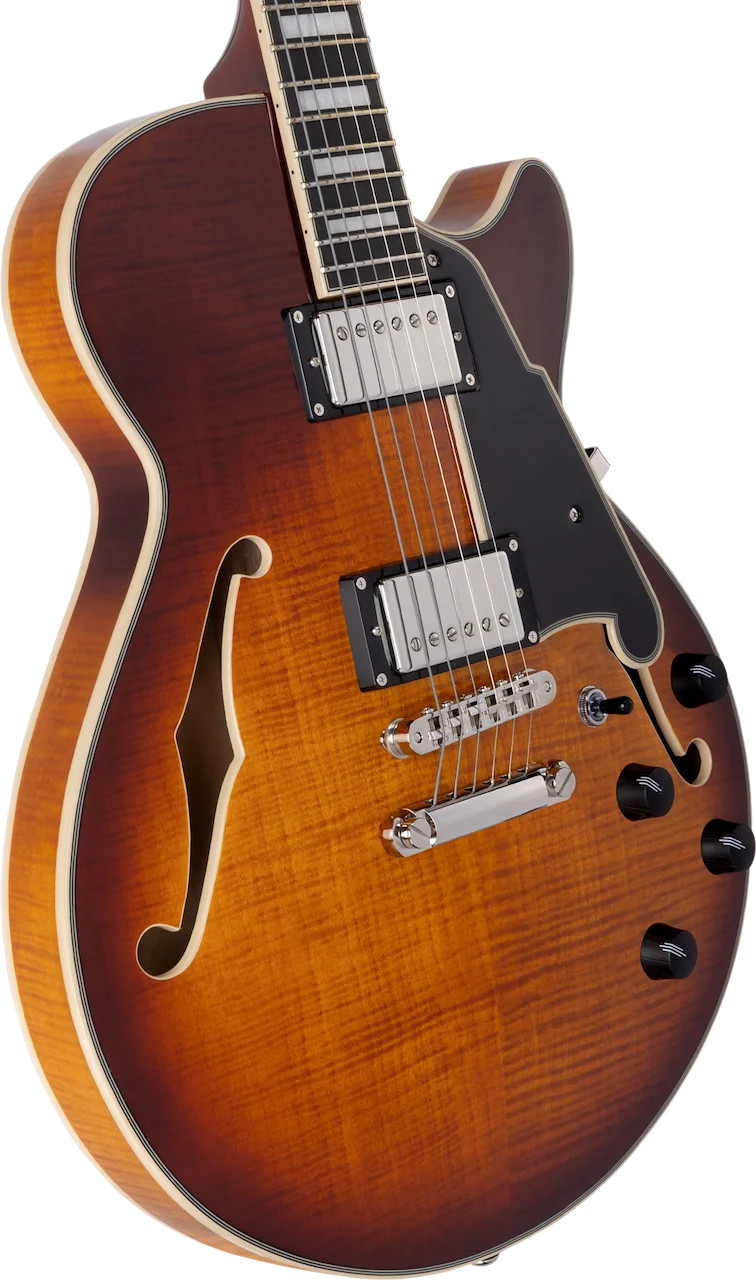 D’Angelico Premier SS Electric Guitar – Dark Iced Tea Burst