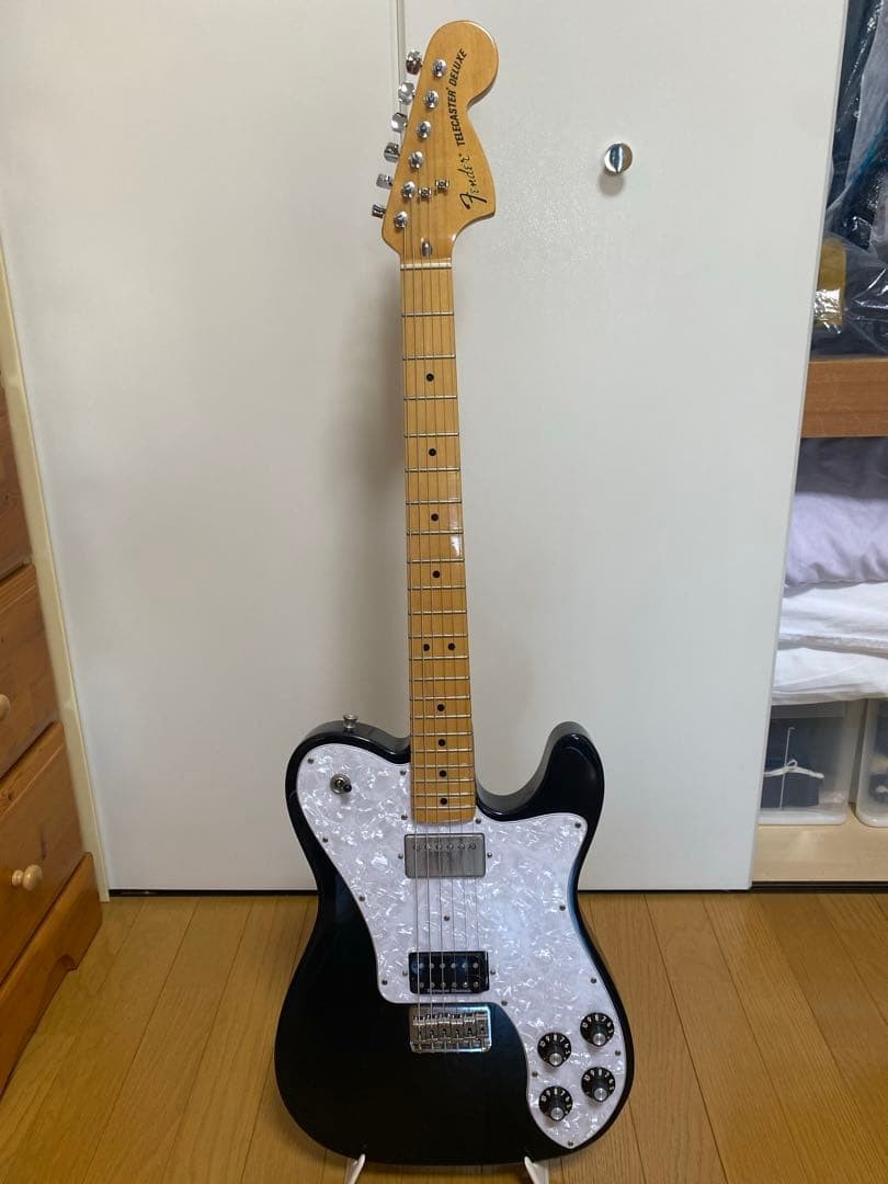 Fender Mexico Telecaster Deluxe Seymour Duncan Pickup Black 44.8 in Soft Case