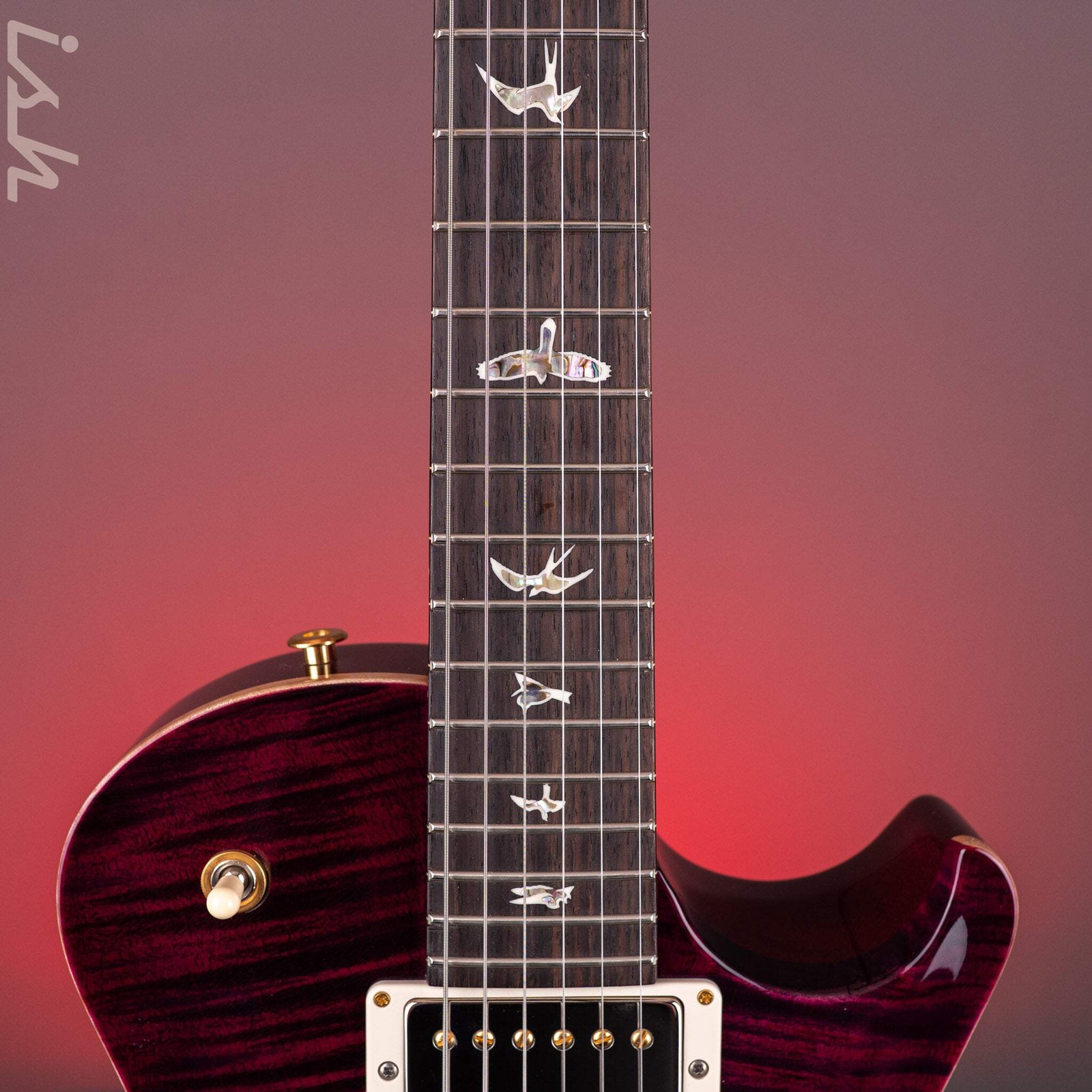 PRS Tremonti 10-Top Charcoal Purple Burst (Natural Binding)
