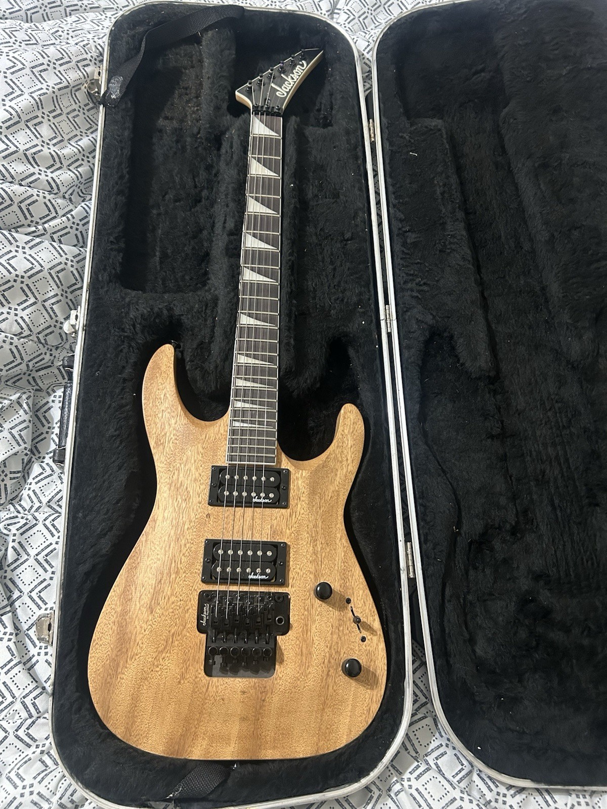 Jackson JS Dinky Arch Top JS32 DKA Electric Guitar Natural Oil W/ Hard Case
