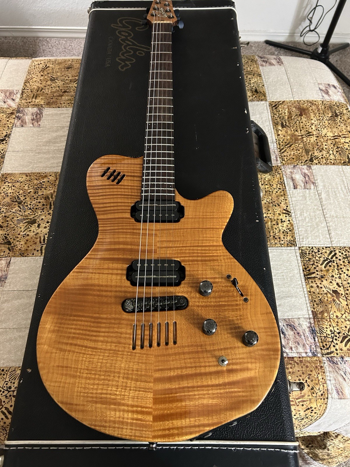 Godin LGX 1997 Electric Guitar with Sperzel locking tuners-Strap +Tuner