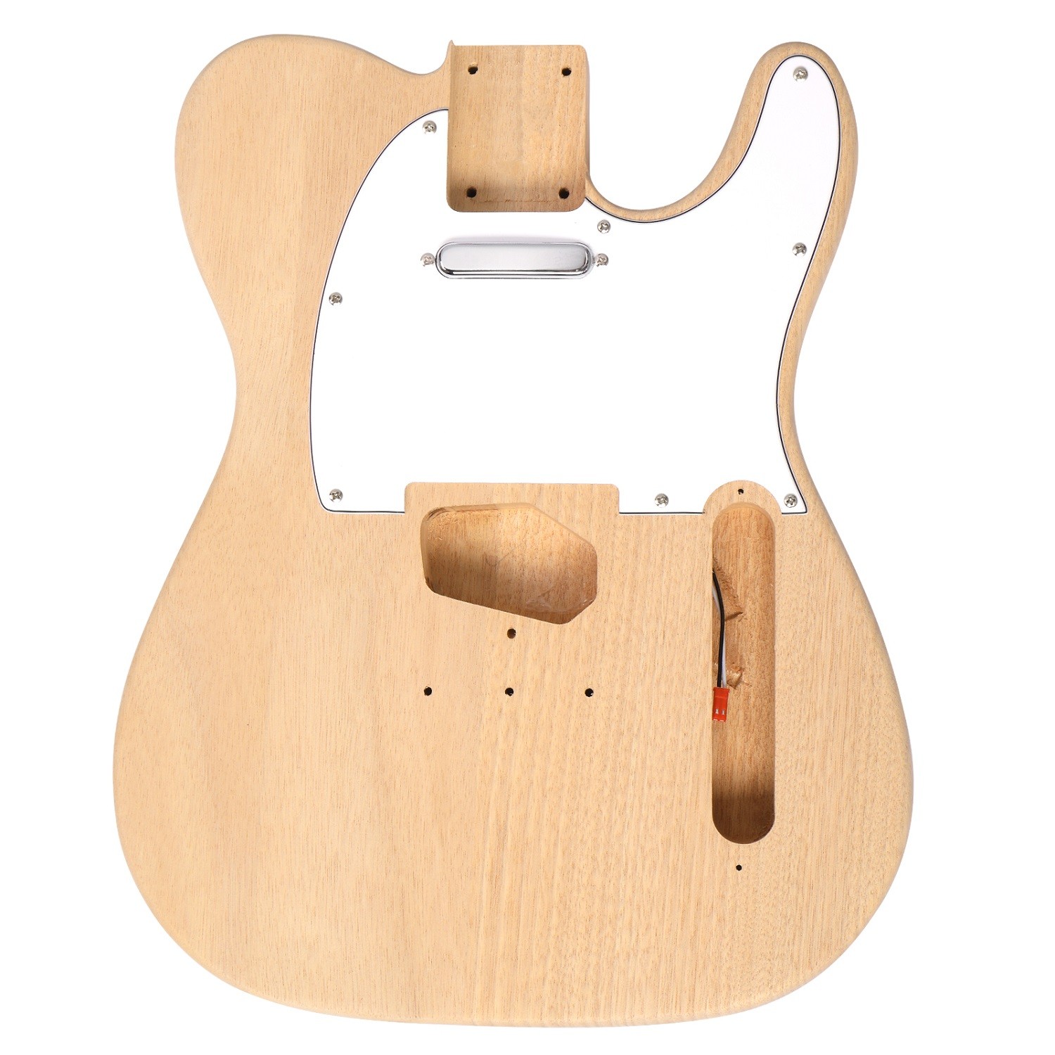 DIY 6 String TL Style Electric Guitar Kits Mahogany Body Maple Neck Accessories