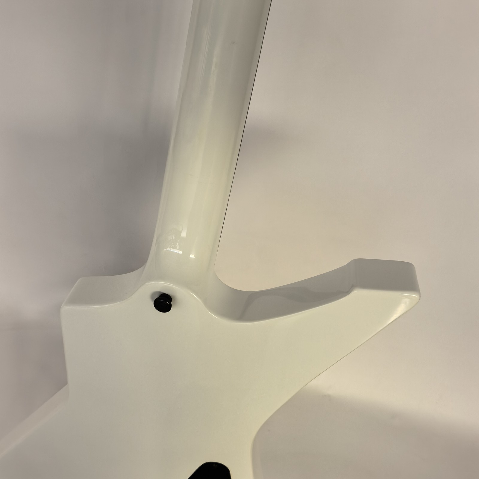 White left handed Electric Guitar Snakebyte Mahogany Body black hardware factory