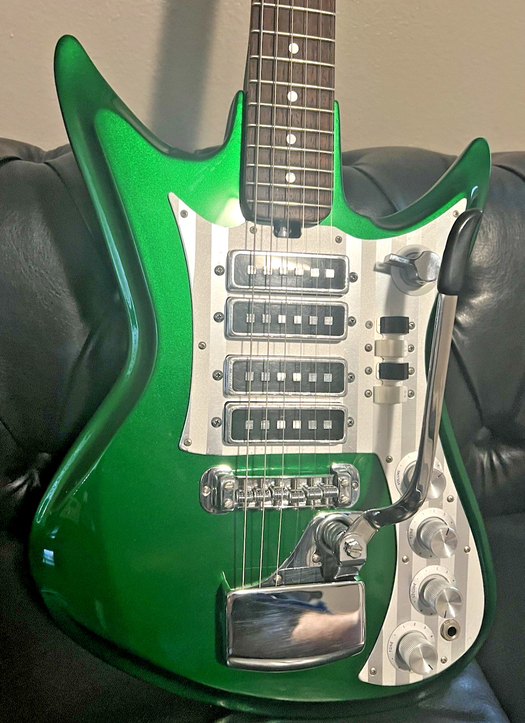 Teisco Silvertone ET-460 K4-L Custom Green Candy Paint