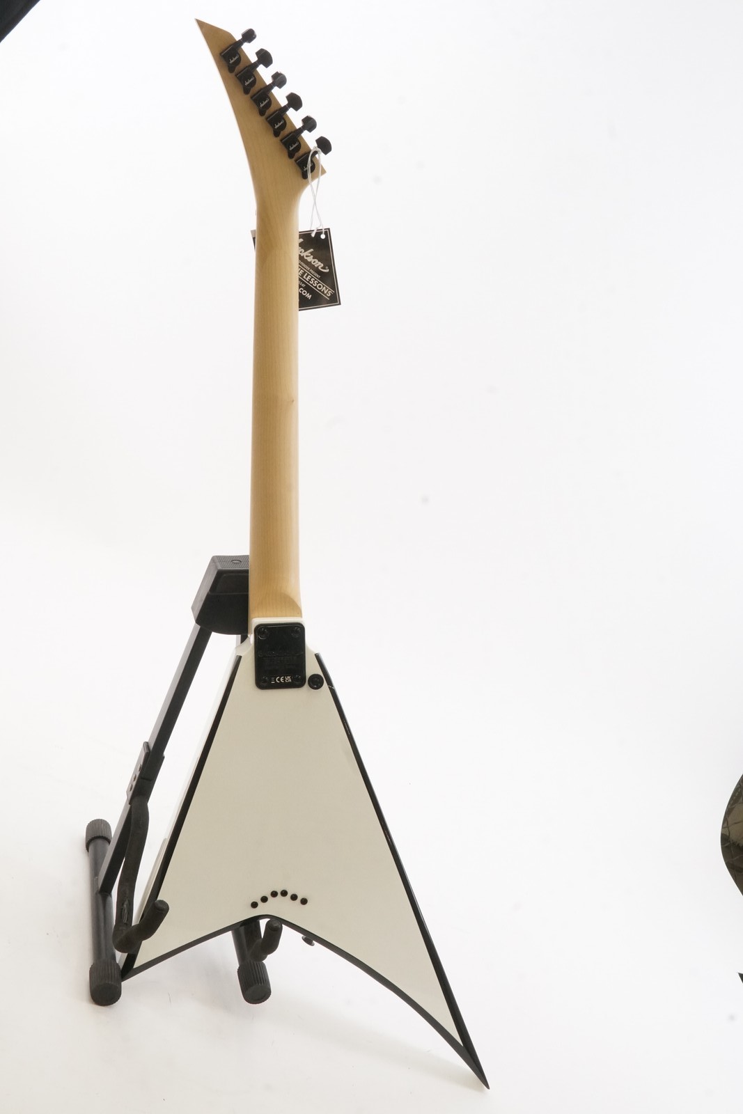 Jackson JS Series Rhoads JS32T, White with Black Bevels Electric Guitar