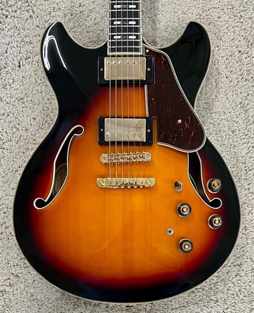 Ibanez AS Artstar AS113 Hollow-Body Electric Guitar, Brown Sunburst 8lbs 5.34oz