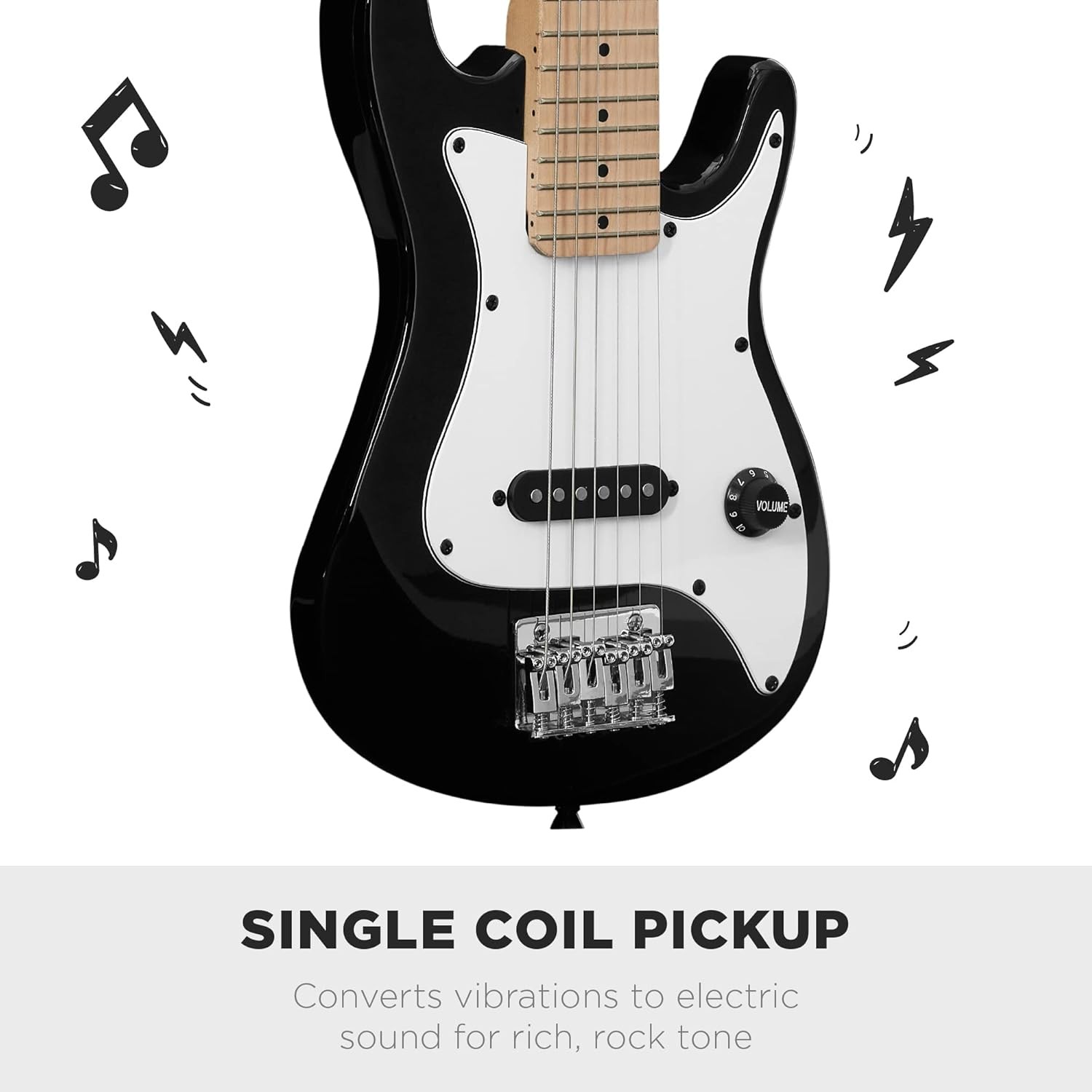 30in Kids Electric Guitar Beginner Starter Kit W/ 5W Amplifier Strap Gig Bag
