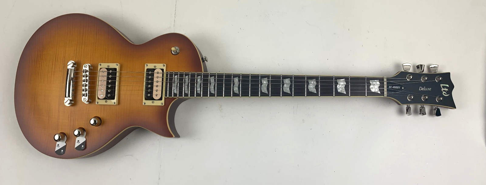 ESP LTD EC-1000T Fluence Honey Burst Satin FM Electric Guitar + Free Gig Bag