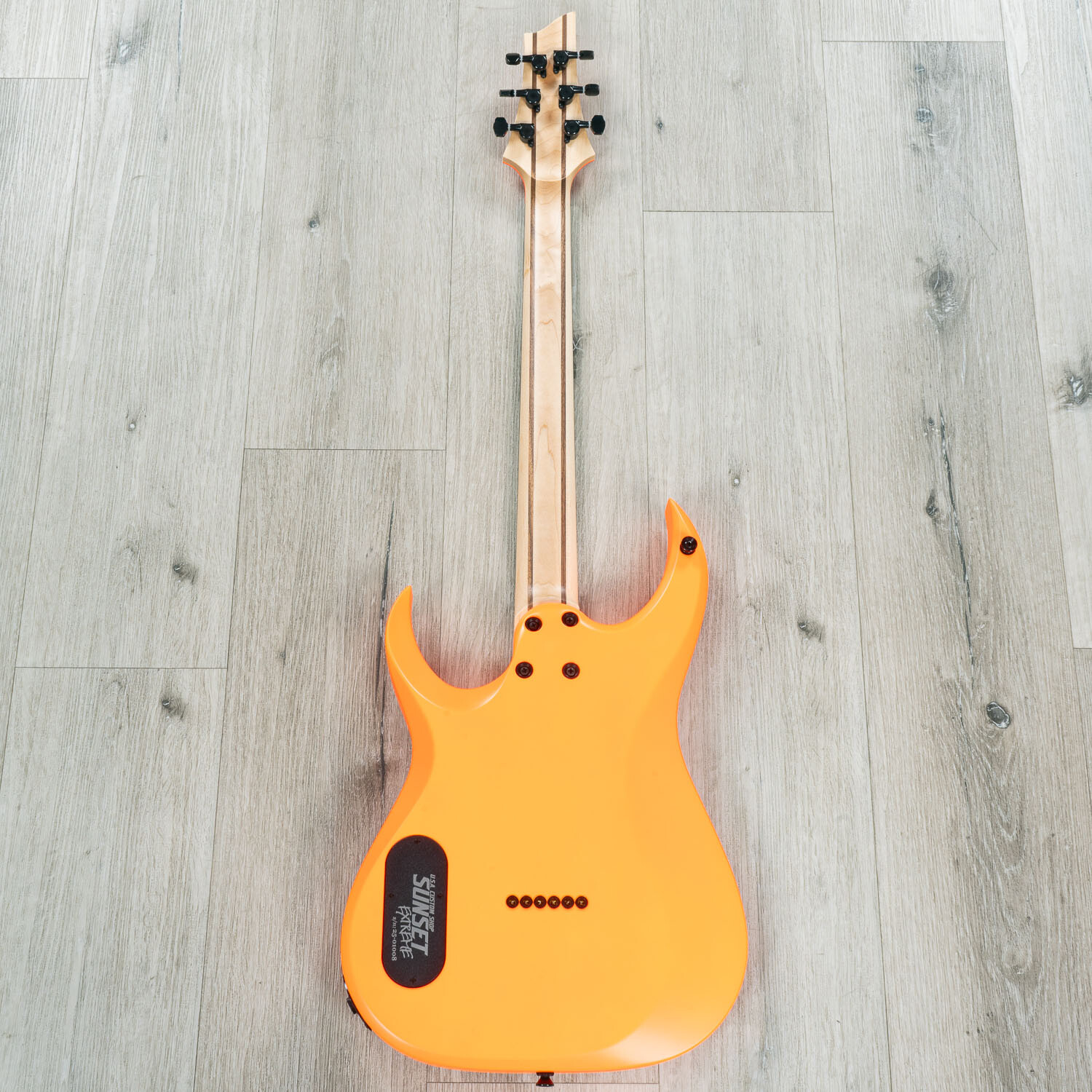 Schecter USA Sunset Extreme Guitar, Apocalypse Pickups, Neon Orange Satin