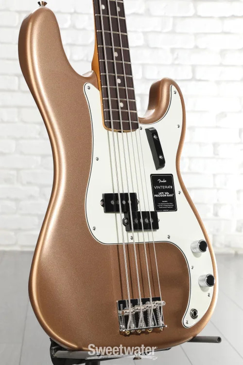 Fender Vintera III Late ’60s Precision Bass – Firemist Gold with Rosewood