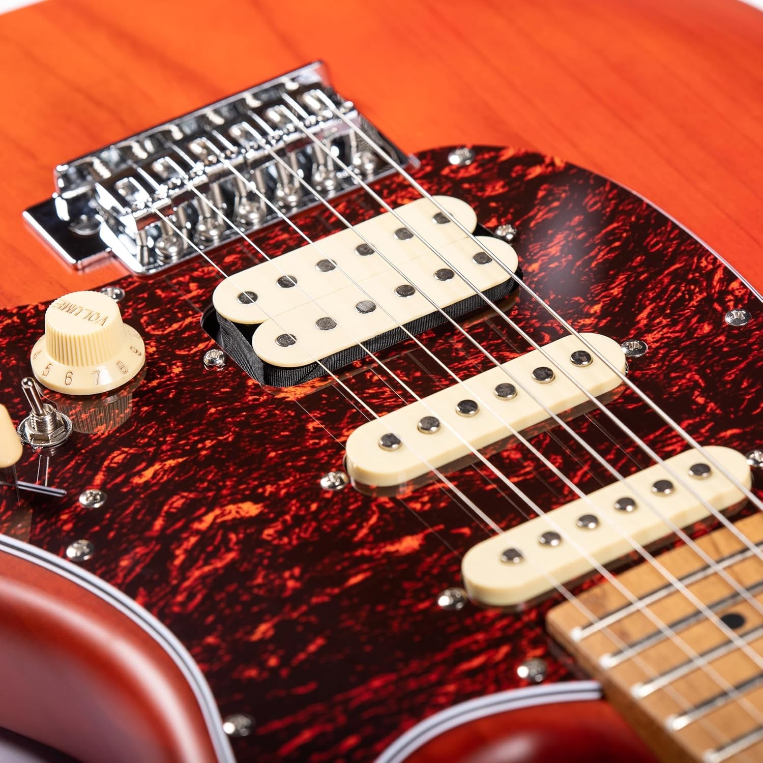 Solid Body Electric Guitar Modern Body Paulownia Wood Professional Guitar