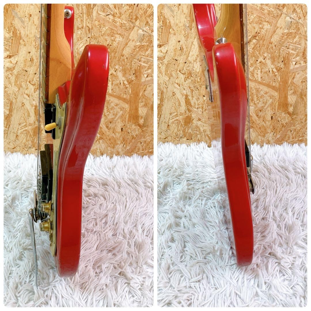 Morales Mosrite Type Electric Guitar Red MIJ Japan Vintage Zen-On 1960s-70s