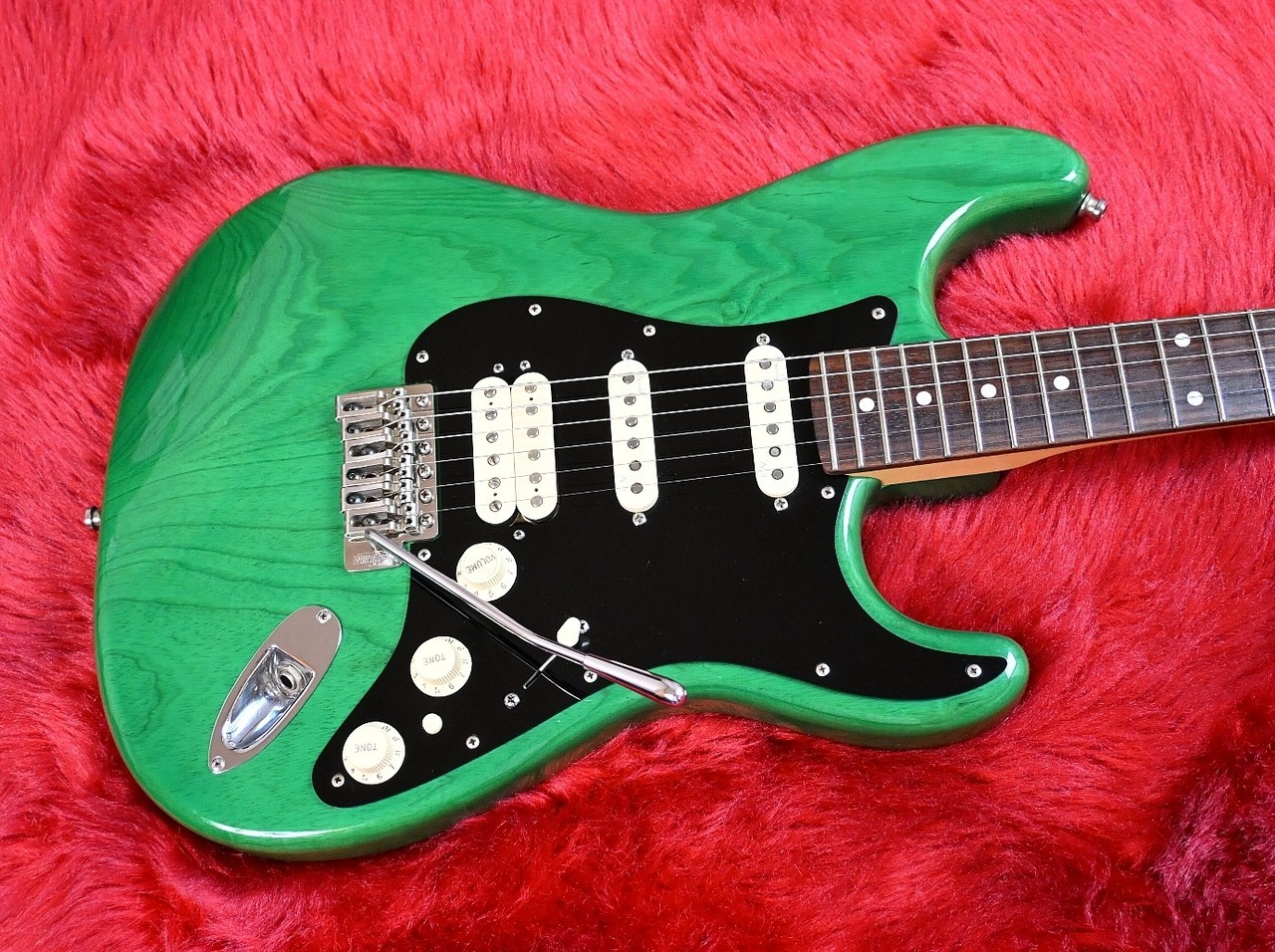Fender Japan ST62 ASH MH SSH Mod Translucent Green 2012 MIJ w/case USED