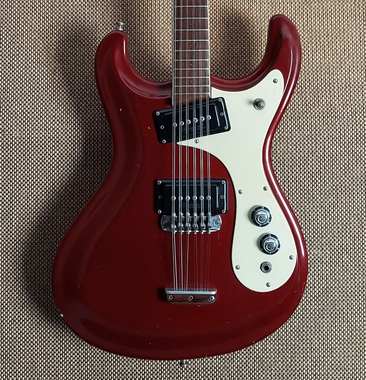 Mosrite Mark XII 1966 100% Original Straight Neck No Cracks (82)