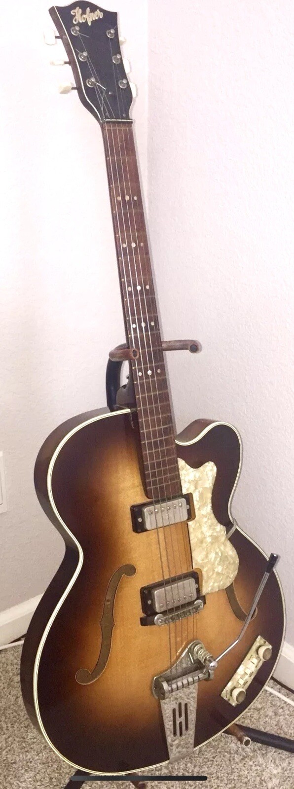 Vtg Hofner Electric Guitar Made in W. Germany