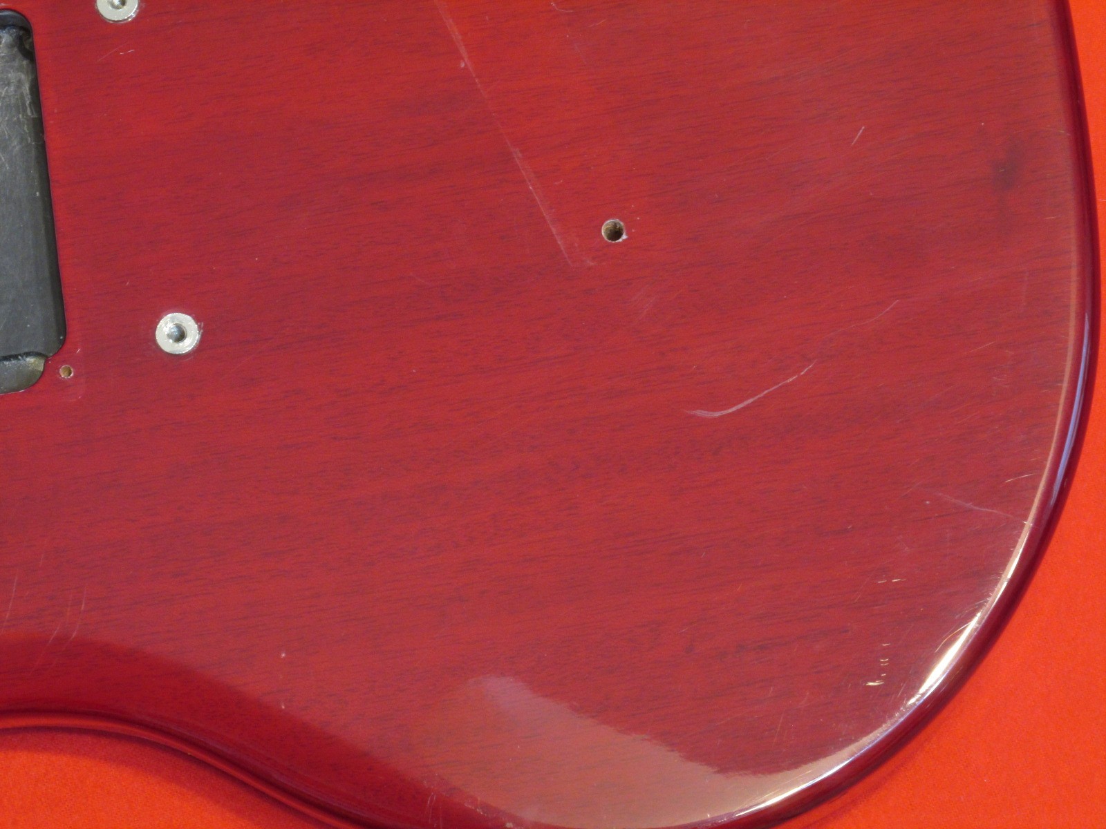 2020s Guild S-100 Polara Guitar Body Neck – See-Through Cherry Red