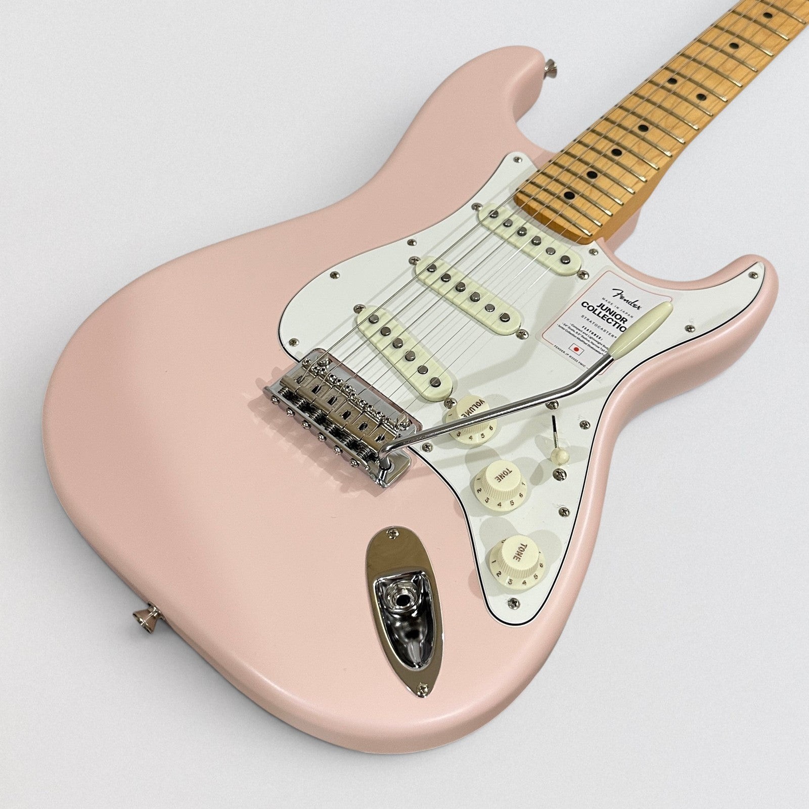 Fender MIJ Japan Junior Collection Stratocaster Electric Guitar – Pink