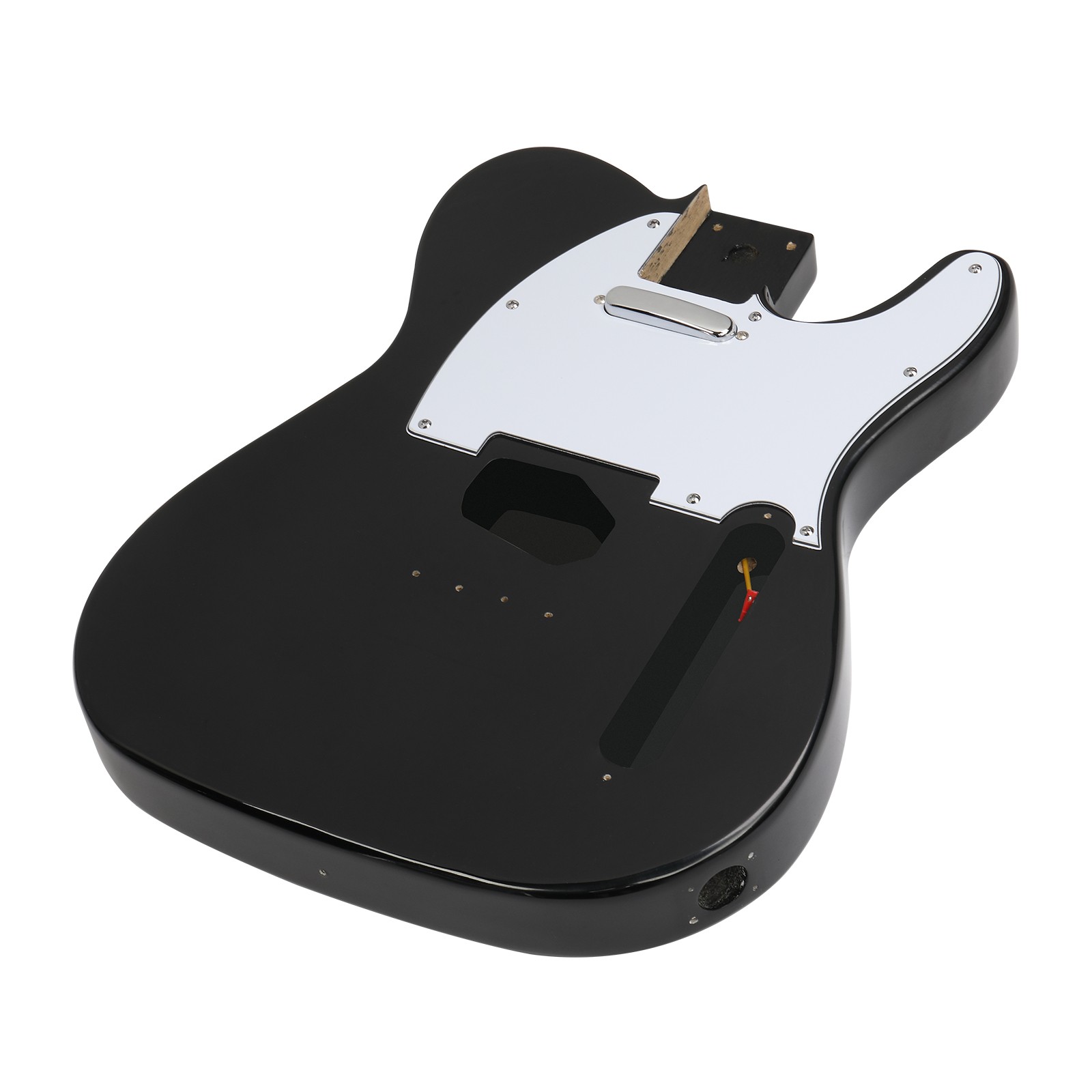 DIY 6 String TL Style Electric Guitar Kits with Mahogany Body Accessories Black