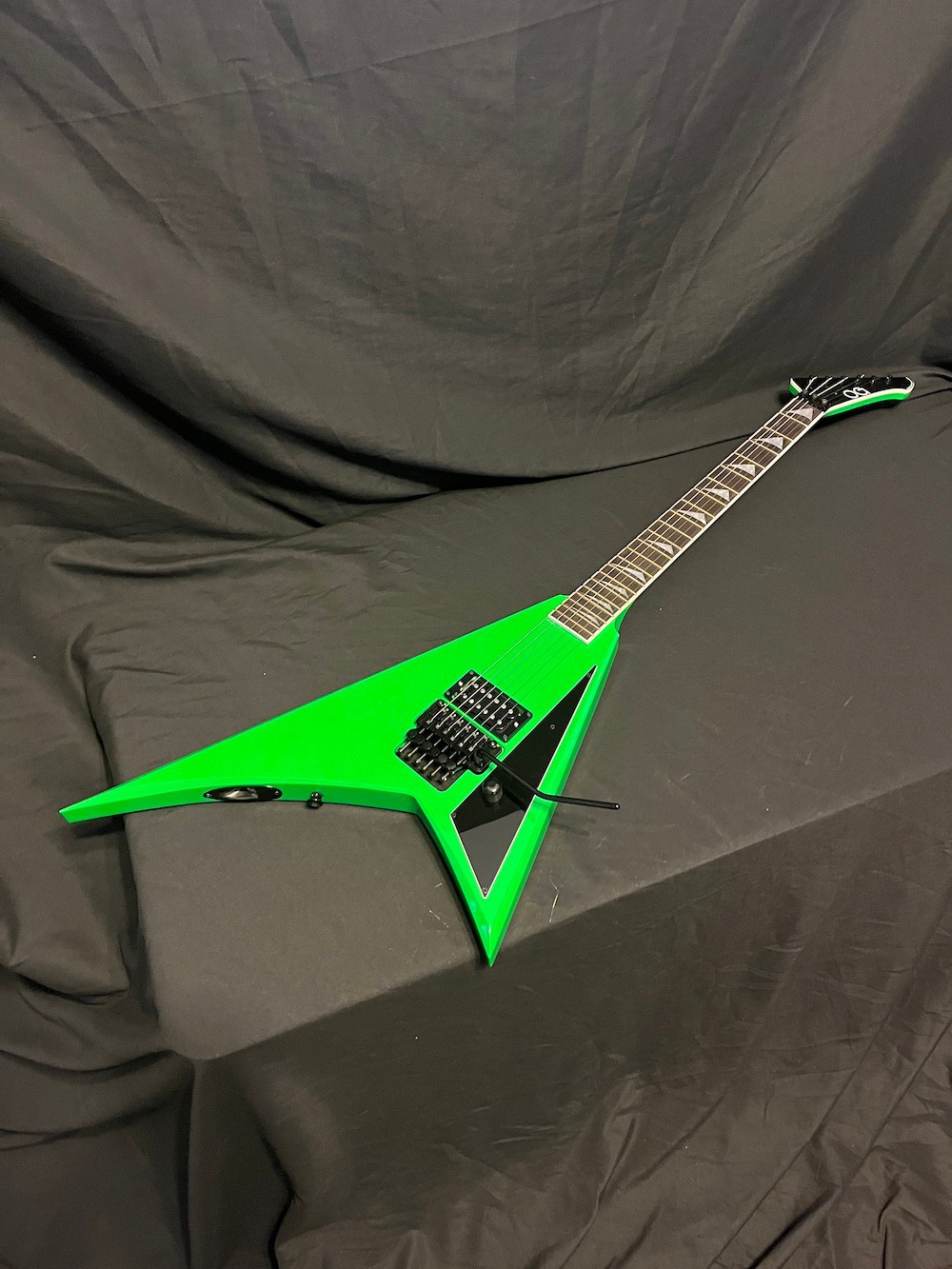 2024 OG Grover Jackson USA Concorde Flying V Guitar in Slime Green W/OHSC