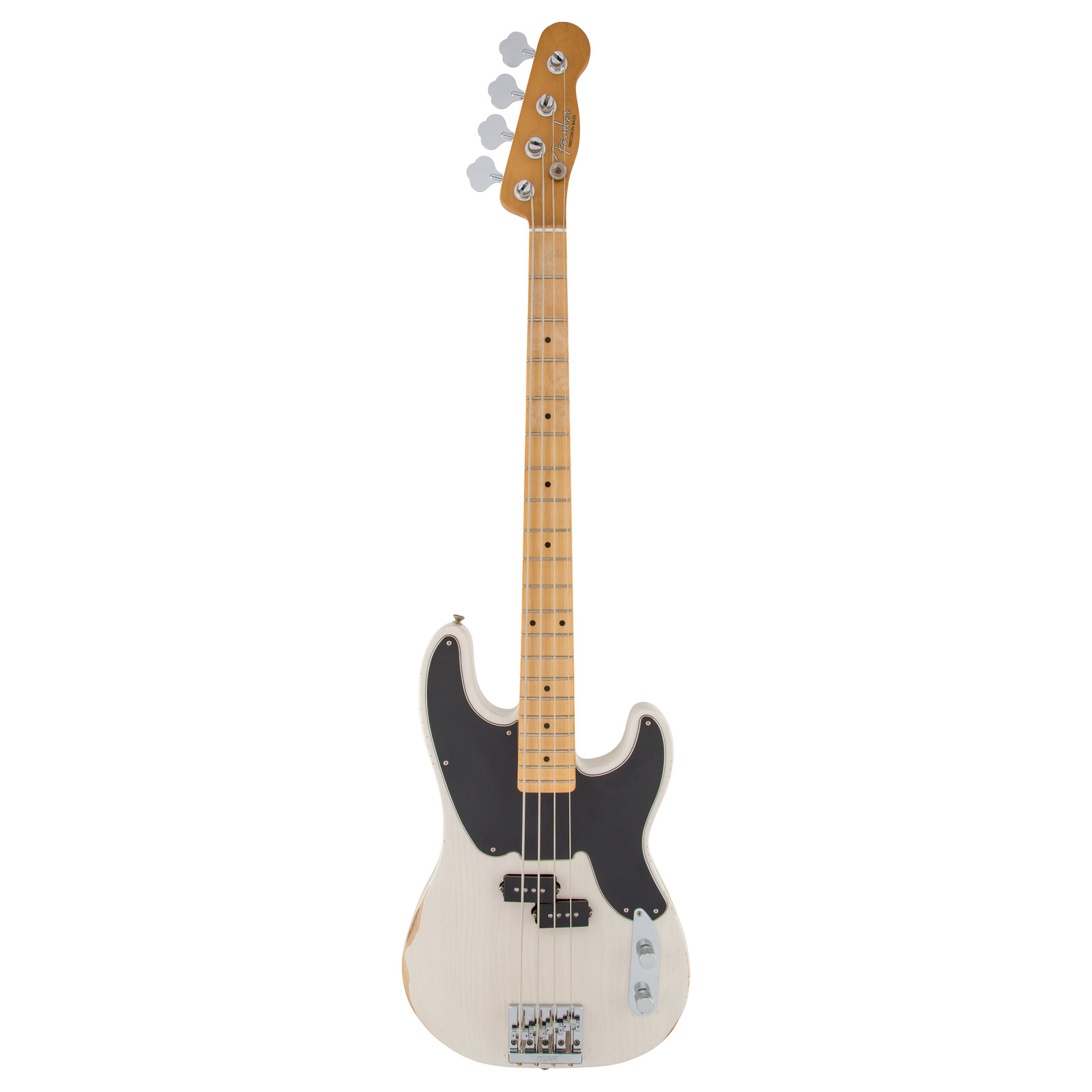 Used Fender Mike Dirnt Road Worn Precision Bass – White Blonde w/ Maple FB