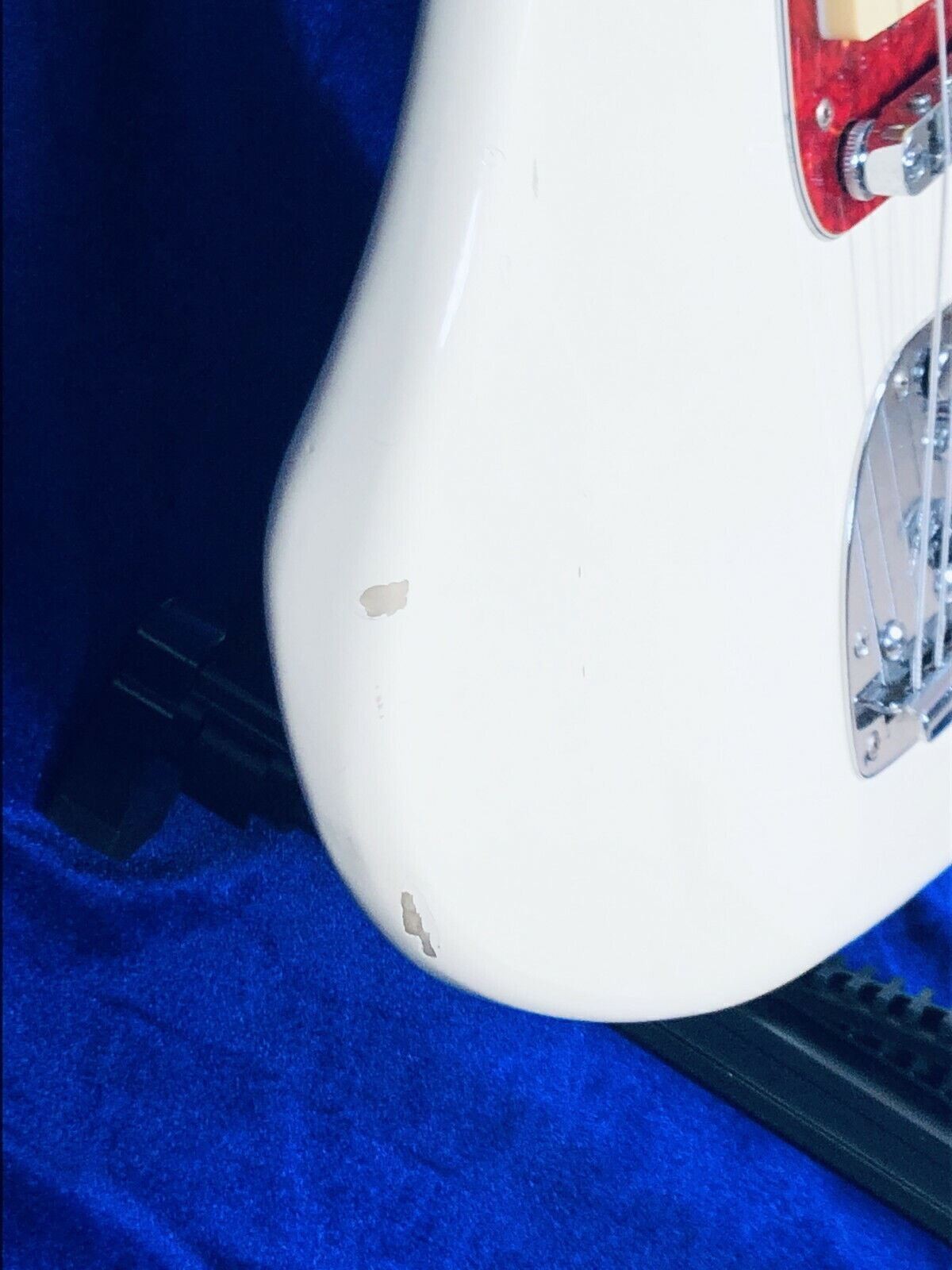 Fender Japan JM66-85 TOM Used White Rare Jazzmaster 1999-2002 W/Soft Case