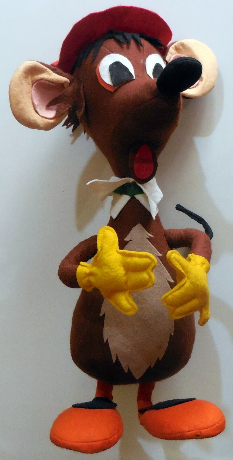 VINTAGE LARGE TOY DOLL MOUSE LENCI pannolenci DISNEY CRESBA 1960s made in Italy