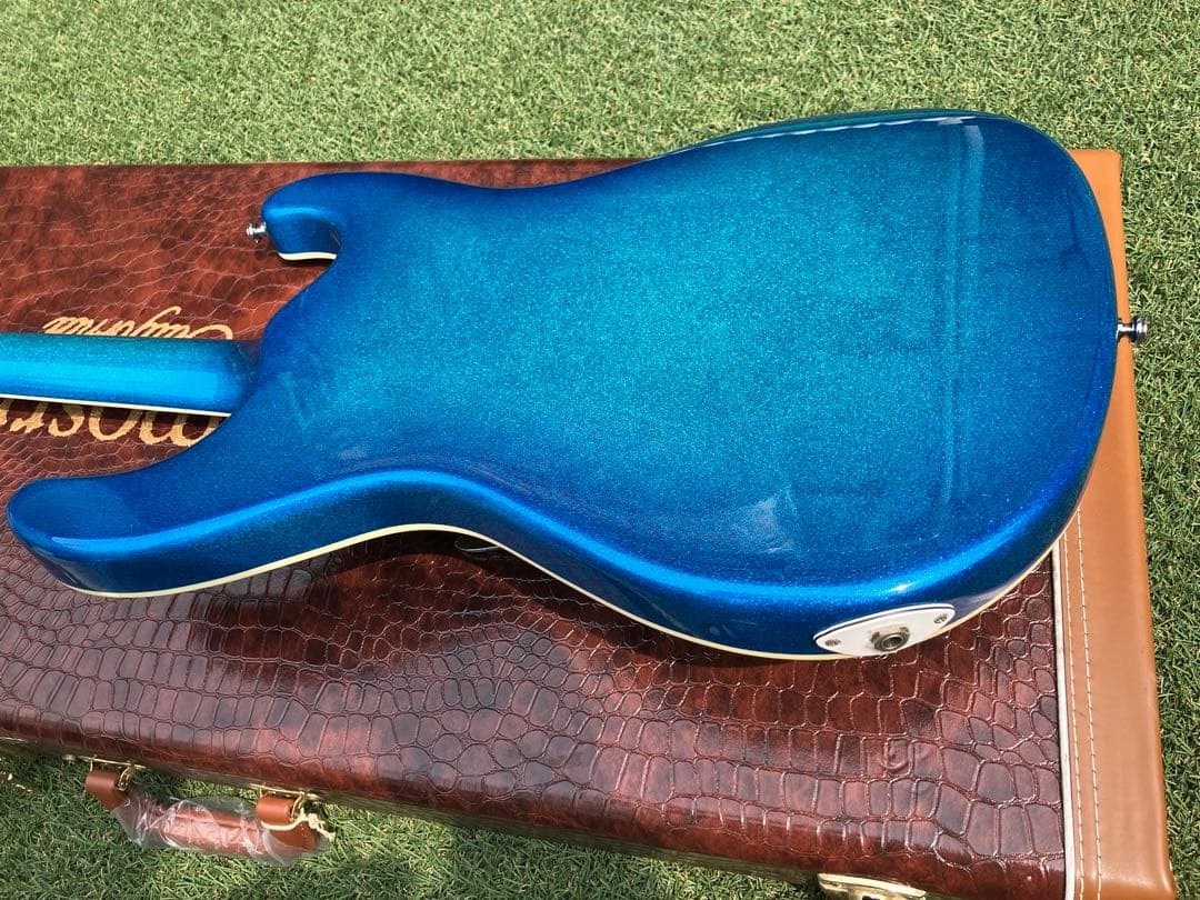 Mosrite No-Key Model Electric Guitar Blue Lame USA Hard Case Included