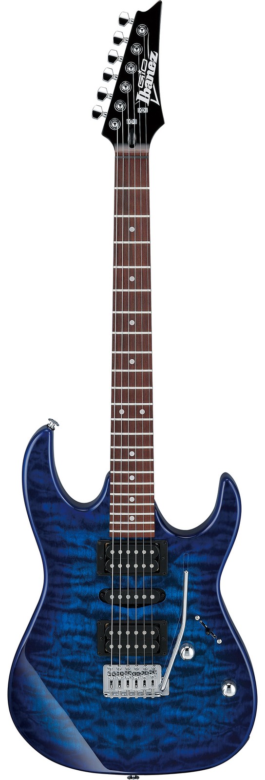 Ibanez GRX70QA RG Gio Electric Guitar – Transparent Blue Burst