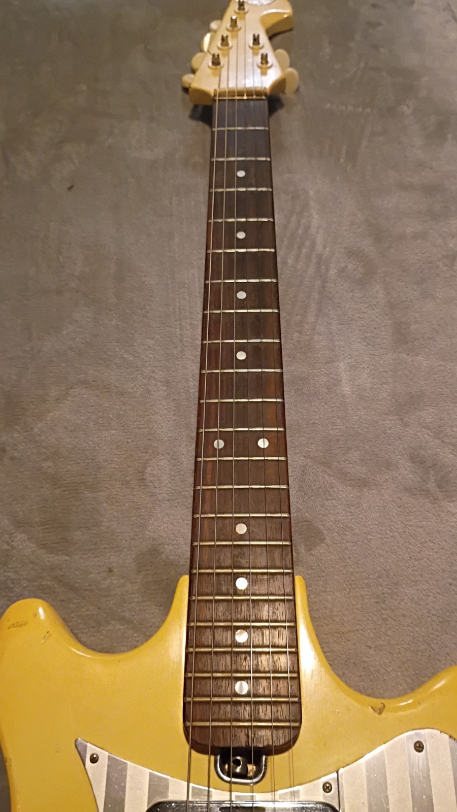 1966 Teisco Del Rey ET-300 Banana Yellow Electric Guitar