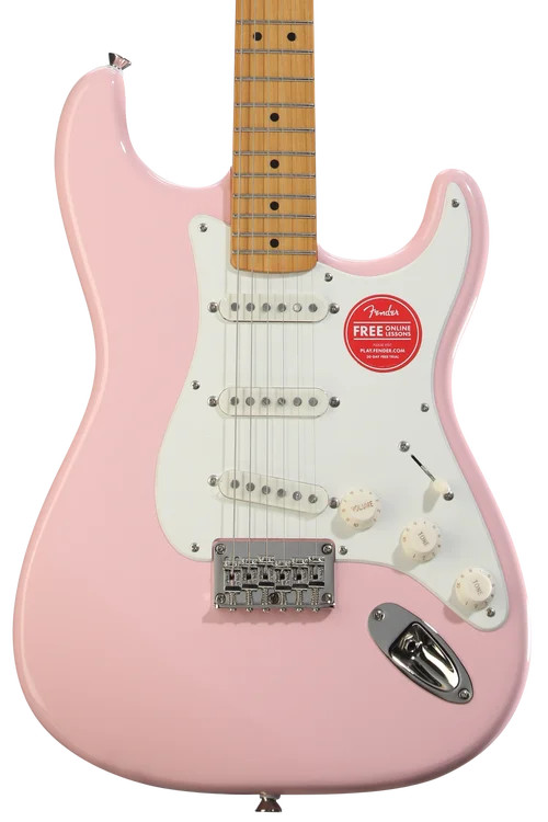 Squier Classic Vibe ’50s Stratocaster HT Electric Guitar – Shell Pink