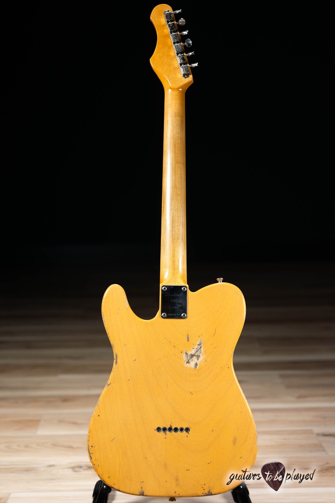 Shabat Lion Standard 1pc Swamp Ash & Maple w/ Lollar Vintage T’s – Butterscotch