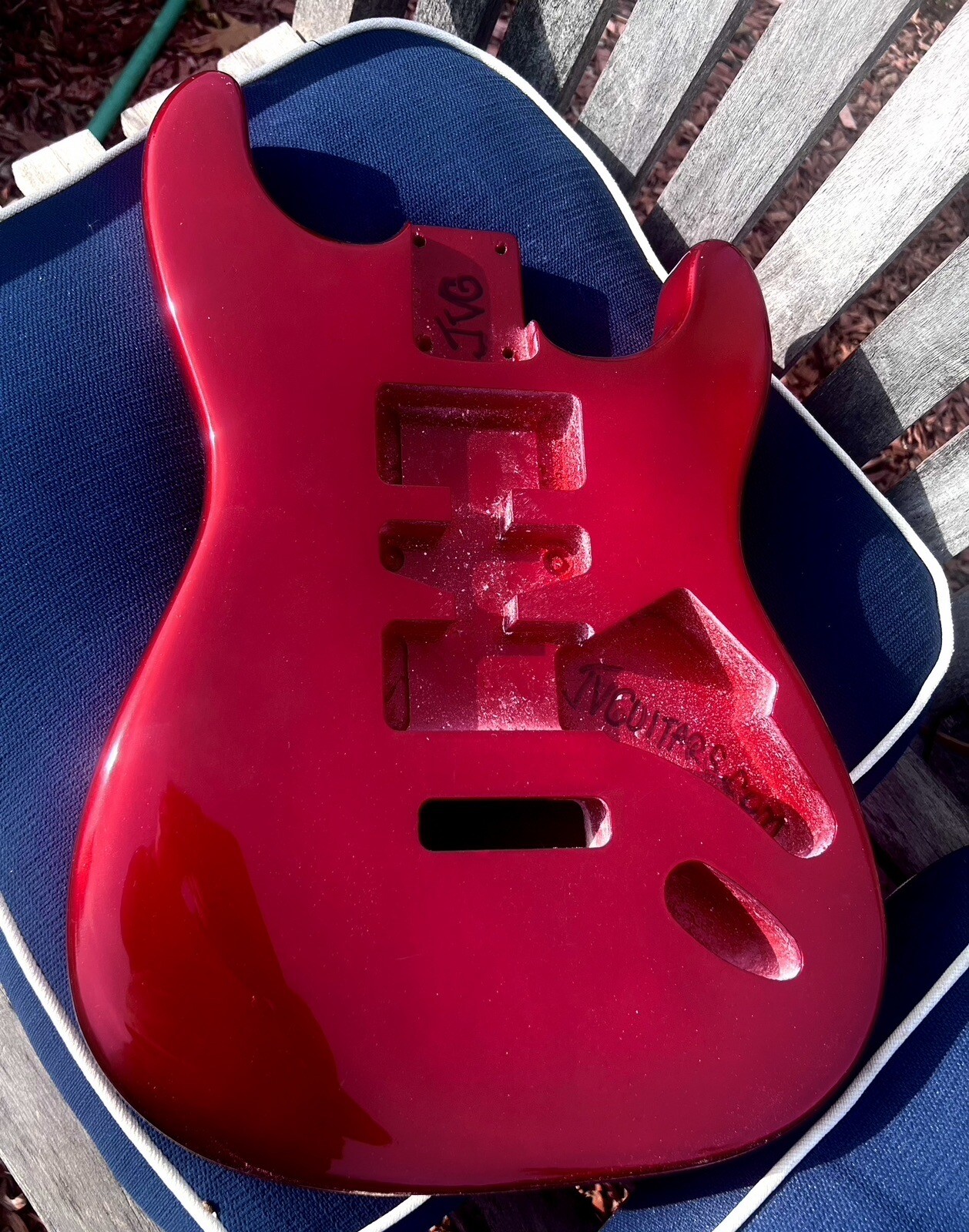 JVG ST BODY RELIC 60s NitroThinSkinLacquer HOK CANDY APPLE RED paint JVGuitars