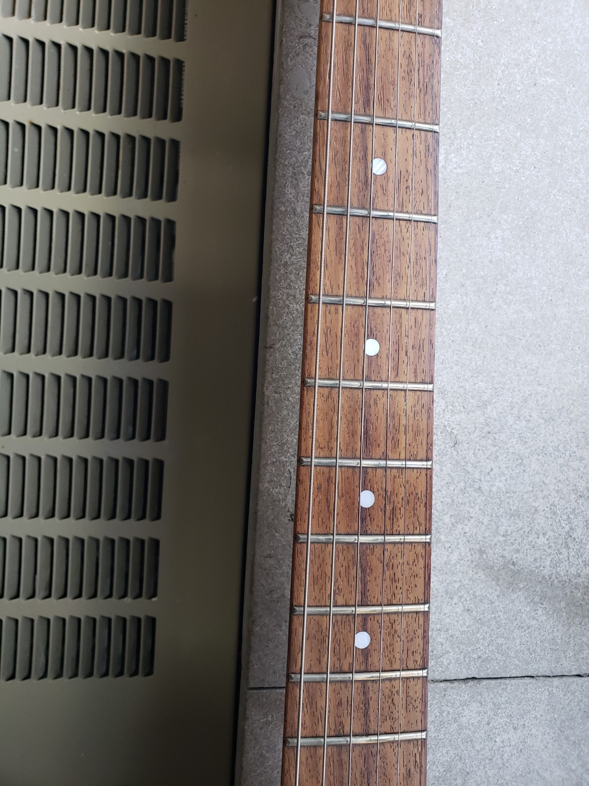 Electric Guitar Discovery Series Floyd Rose FR Blue 80% Frets in good condition.