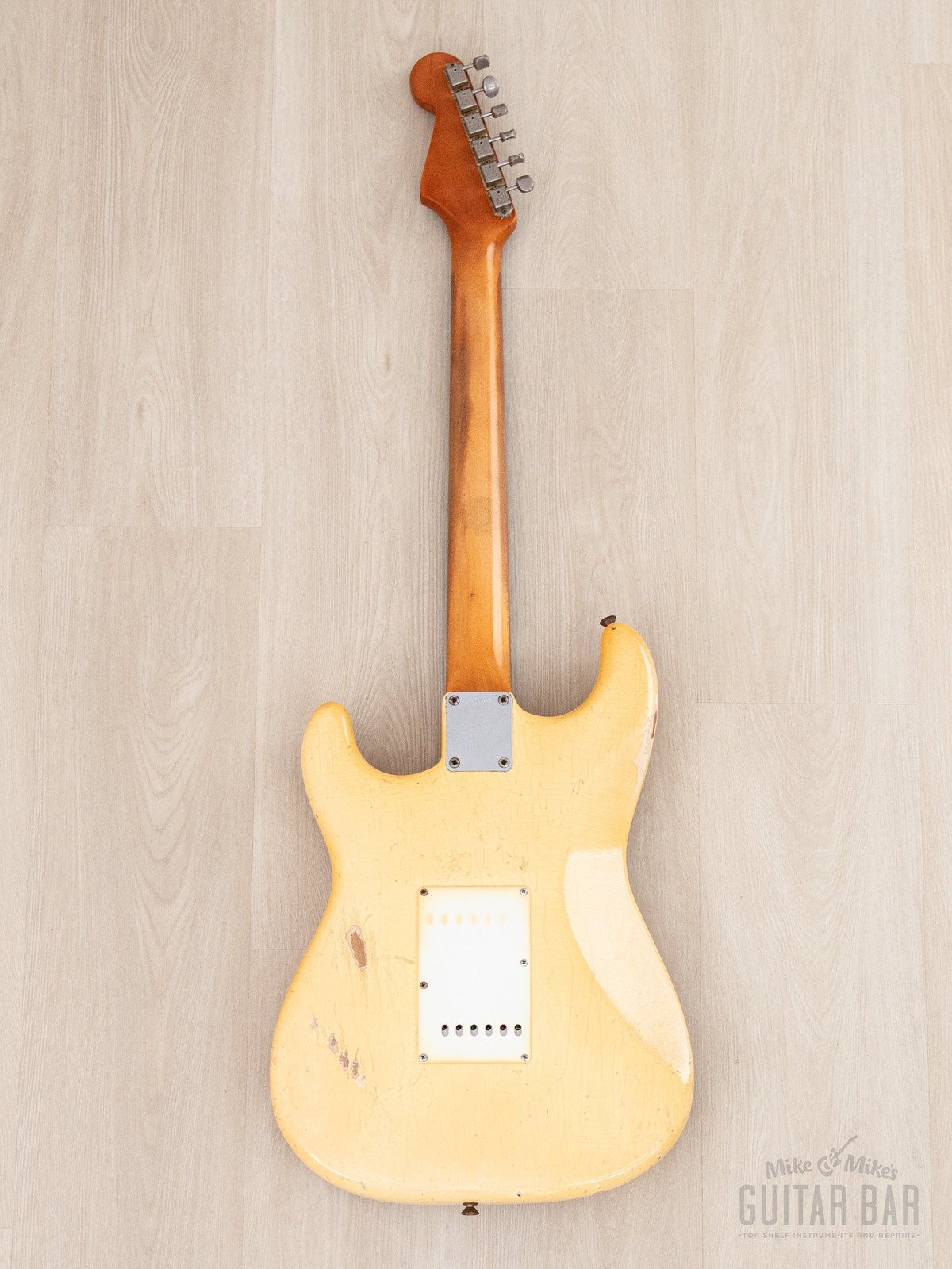 1965 Fender Stratocaster Vintage Guitar Olympic White w/ Case