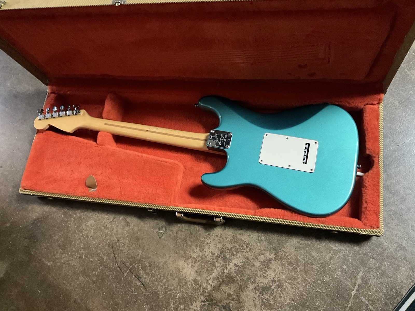 Fender 1994 40th anniversary Stratocaster made in USA in teal v.good / hard case