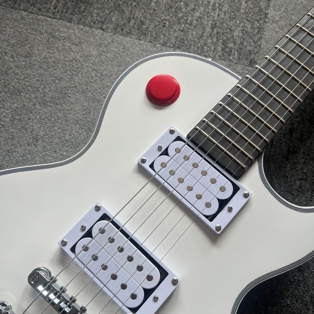White Les Paul Buckethead Signature Type Kill Switch Guitar USED