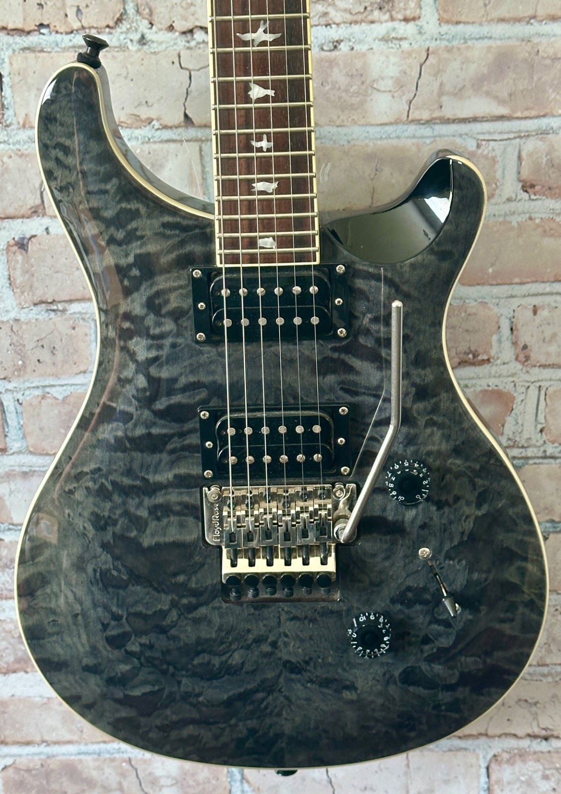 PRS SE Custom 24 Floyd Rose 2018 – Charcoal Quilt