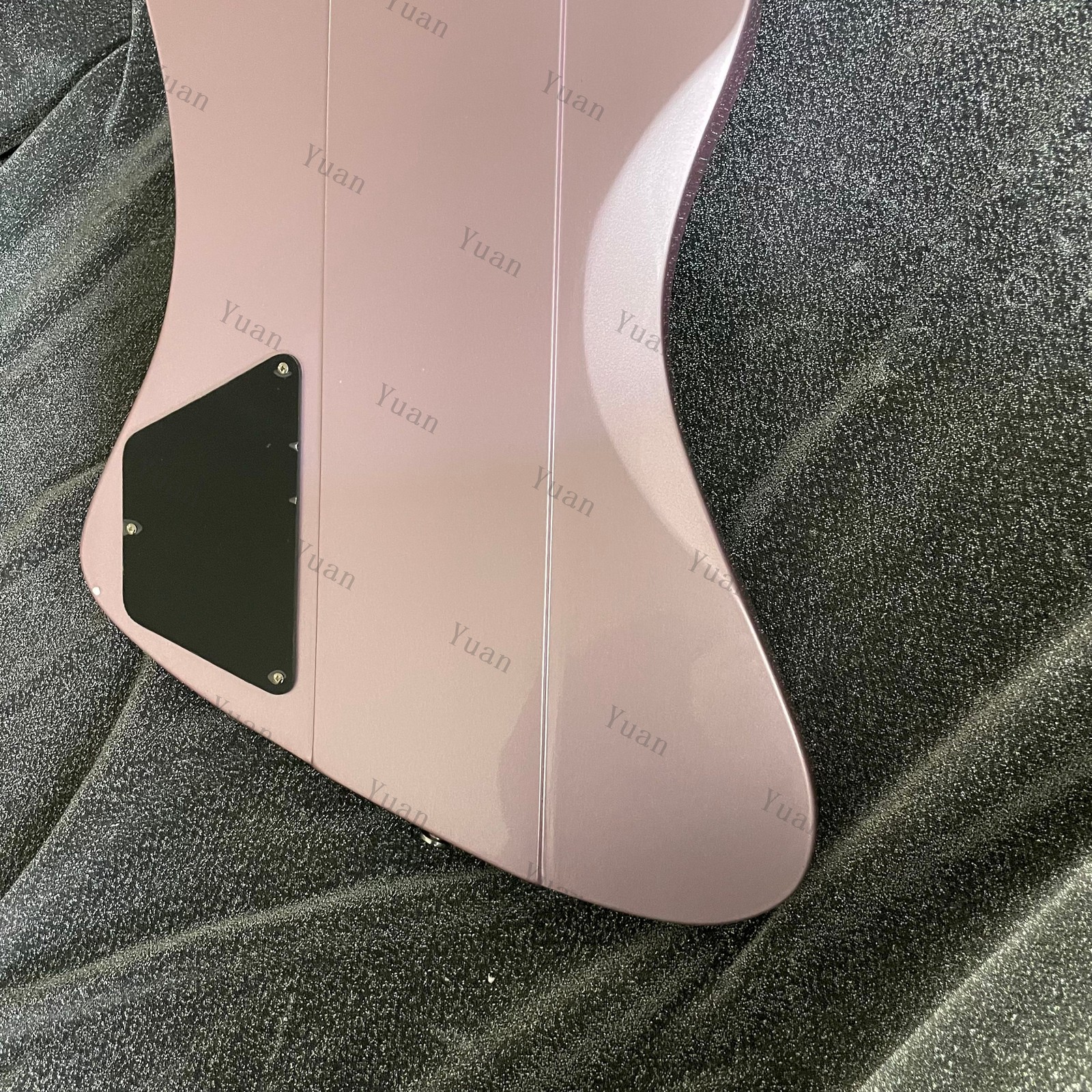 Solid Body Electric Guitar Long Tailpiece Tremolo Arm HH PickupsMahogany Body