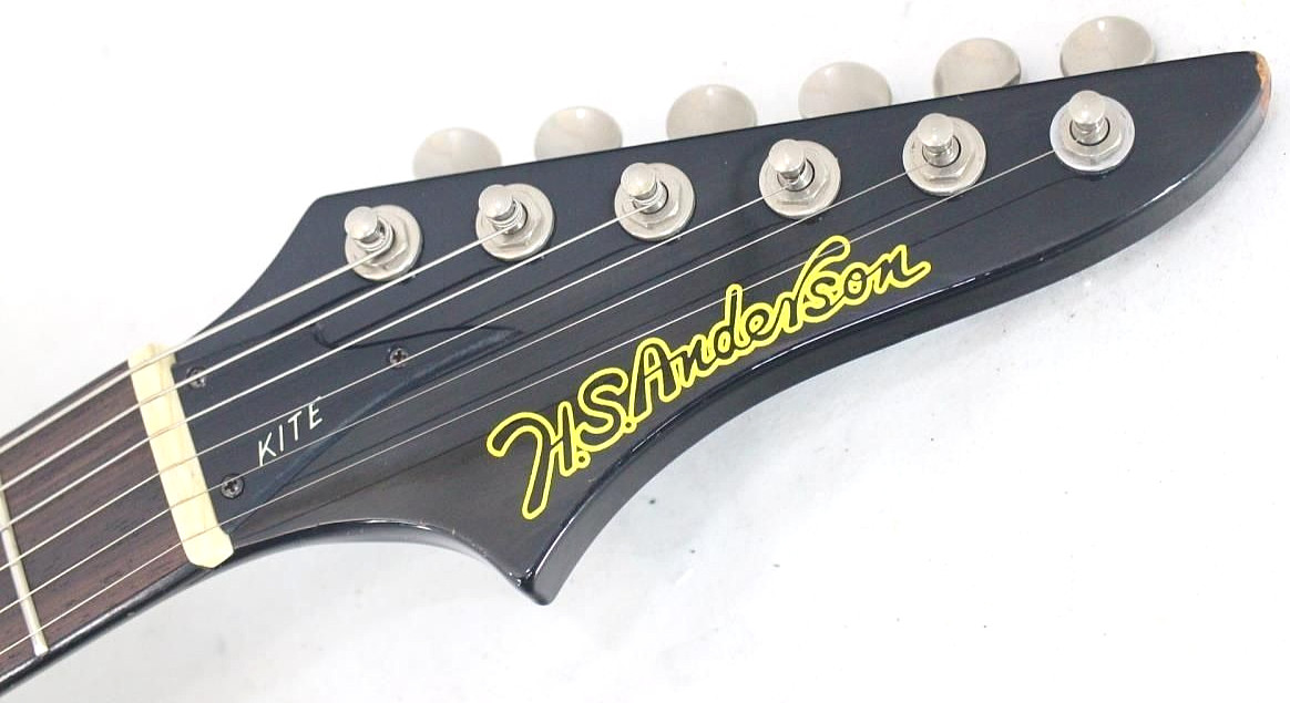 H.S. Anderson KITE Black Metal Hard Rock Punk Vintage Rare Guitar 1980 MIJ Japan