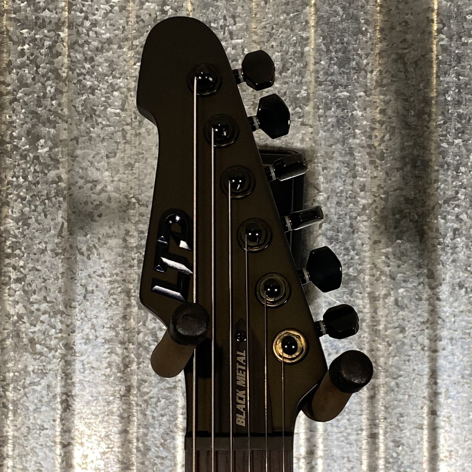ESP LTD Phoenix Black Metal Guitar LPHOENIXBKMBLKS #3142 USED