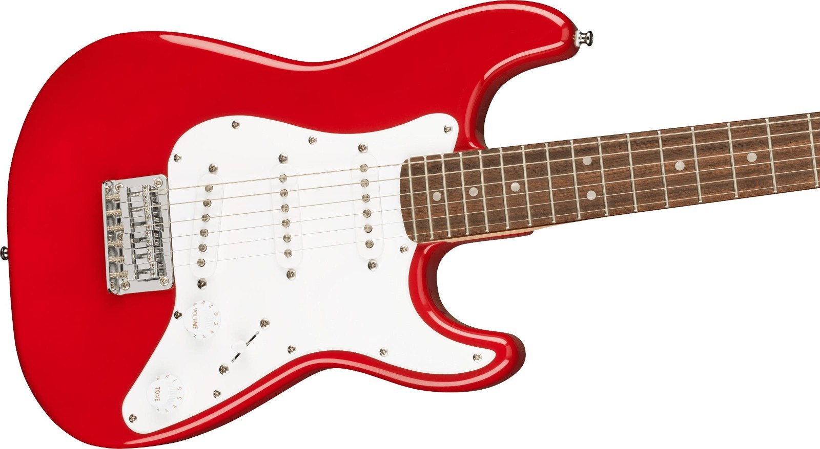 Fender Squier 3/4-Size Kids Mini Strat – Dakota Red (finish chip at bottom edge)
