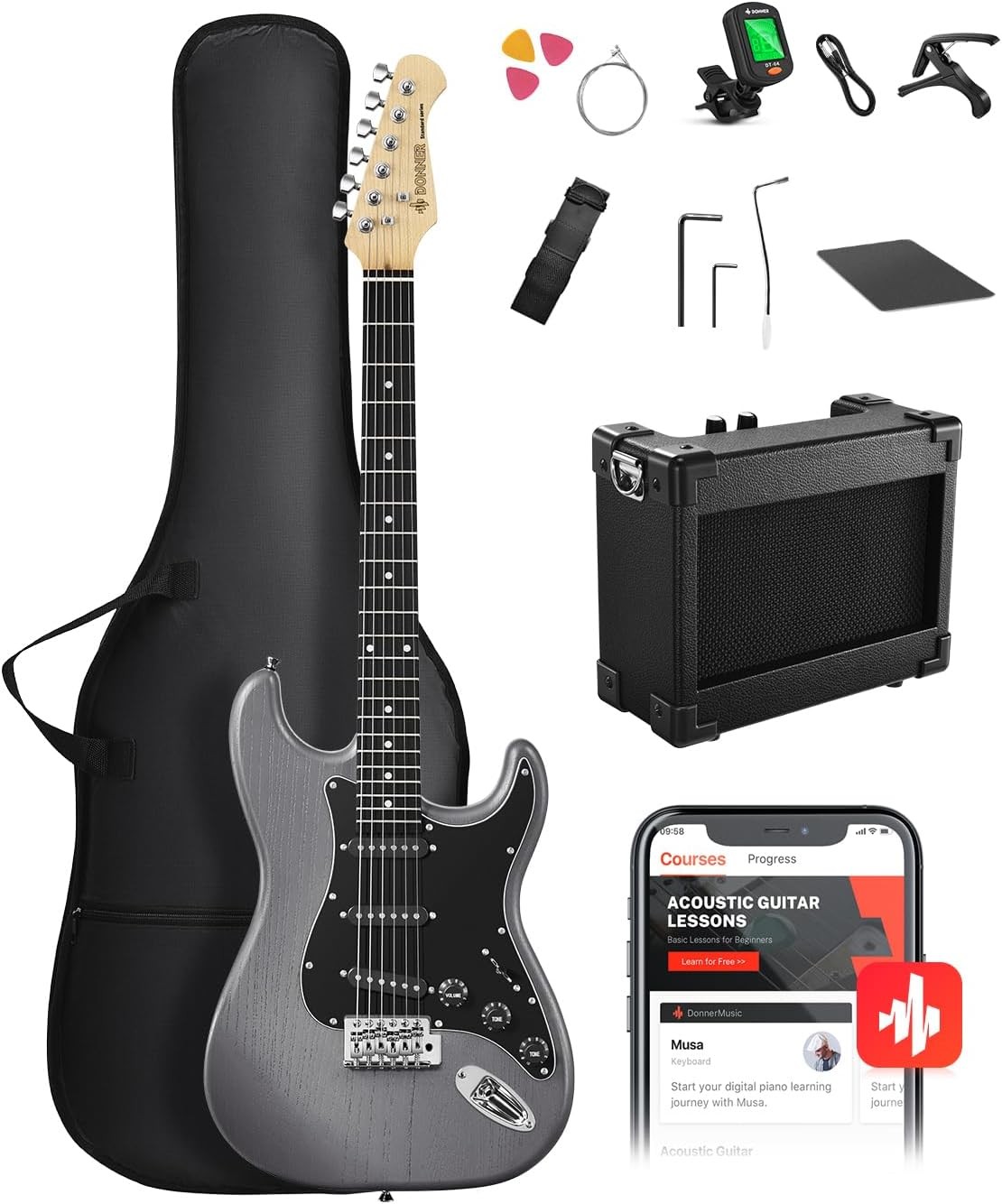 Starter Guitar Kit 39 Inch DONNER