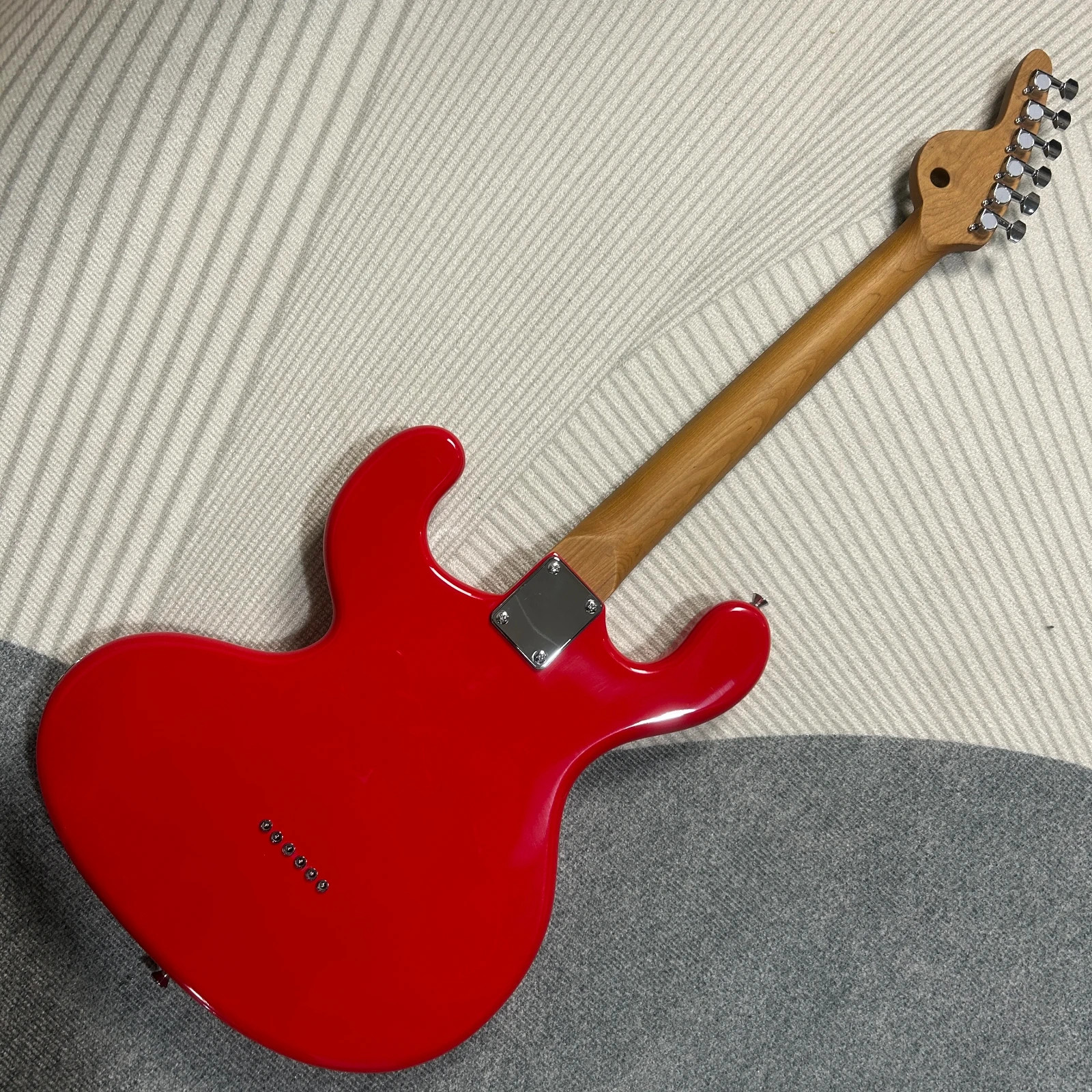Custom Red Mahogany Guitar Body with Roasted Maple Neck