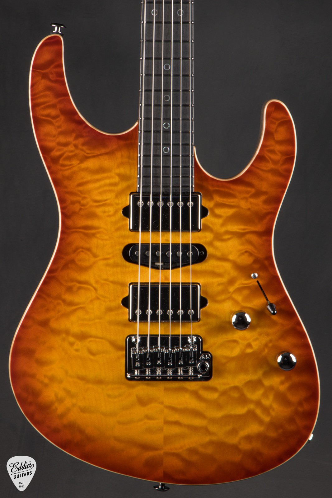 Suhr Modern Quilt Maple & Black Limba – Honey Burst
