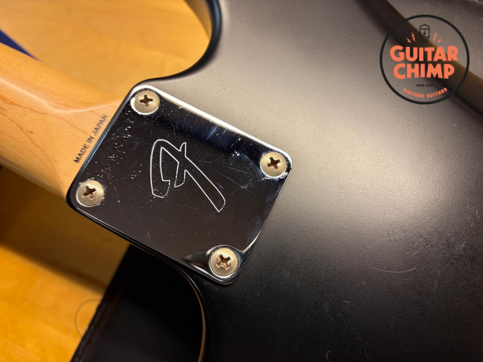 2010 Fender Japan MG69 Mustang Stop Tail – Matte Black w/ Matching Headstock | R