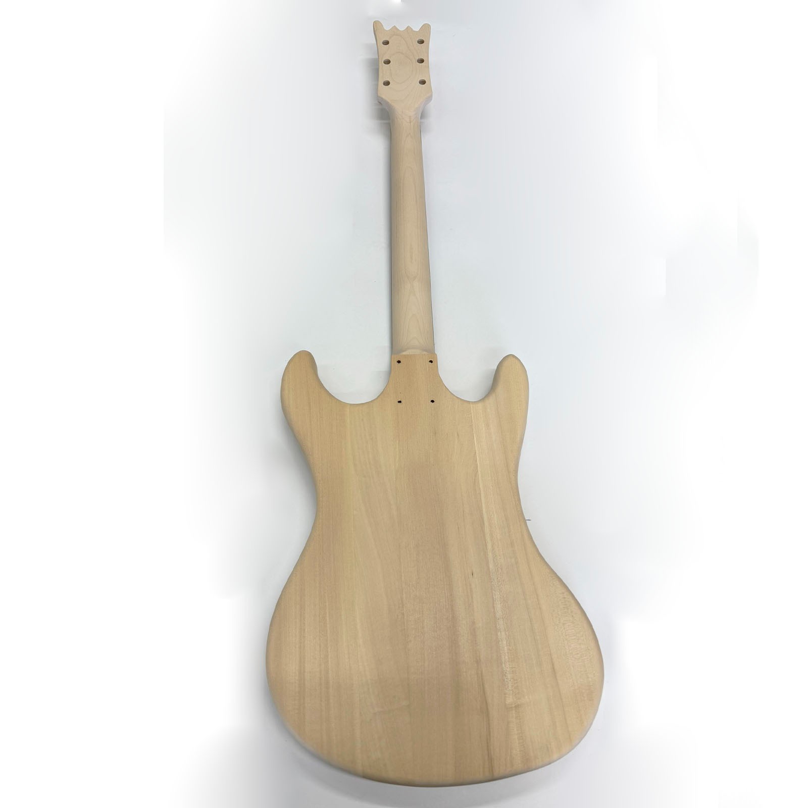Unfinished 22-Fret 24.75″ Maple Neck Electric Guitar Kit with Basswood Body