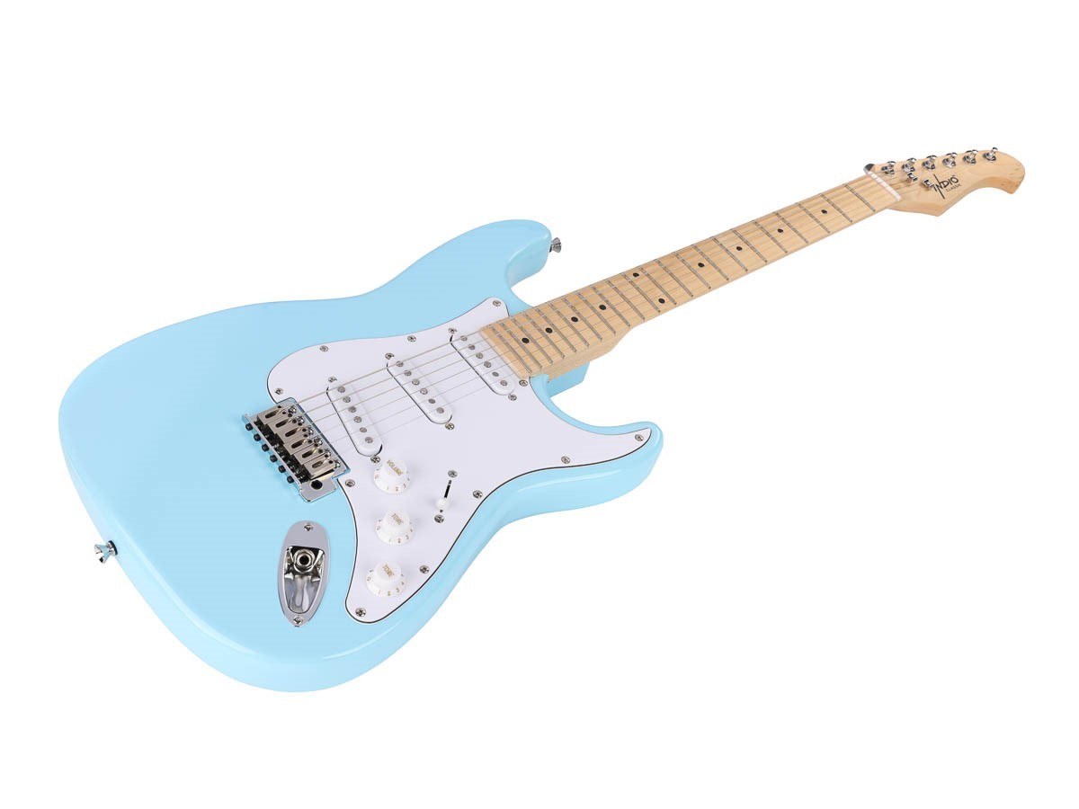 Monoprice Solid Ash Electric Guitar w/ Gig Bag Right Wilkinson Bridge SSS Pickup