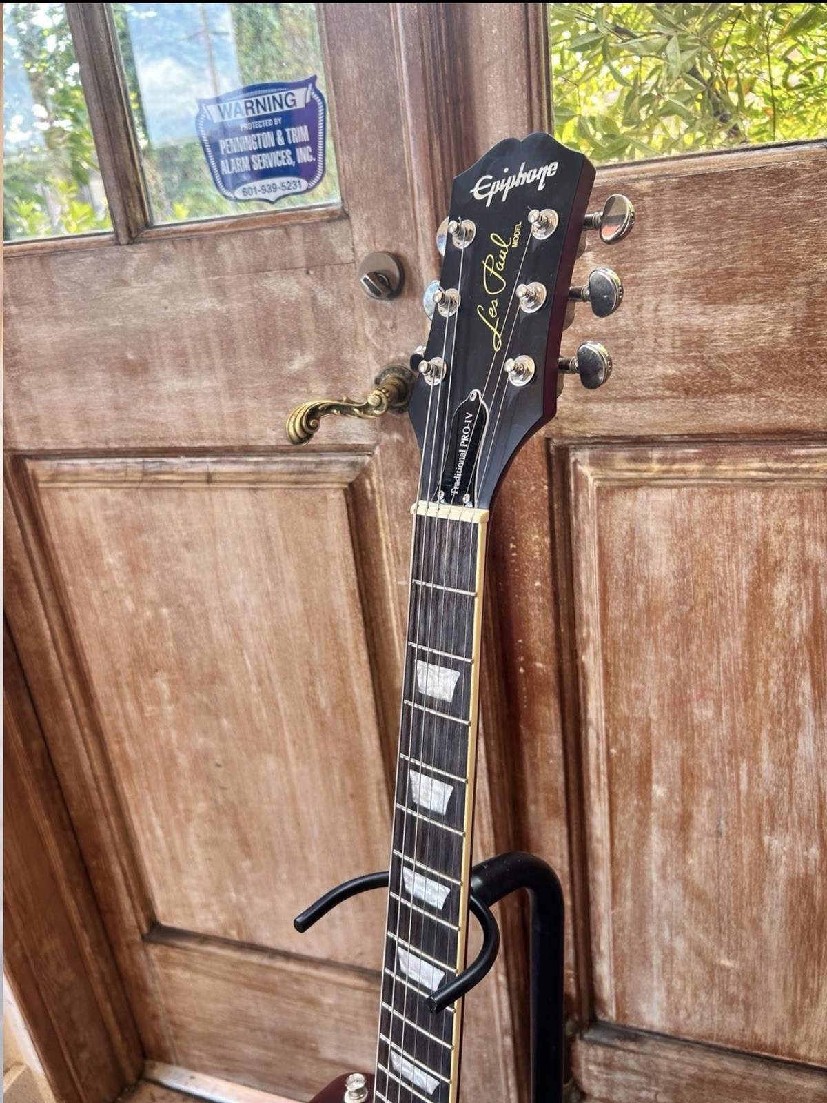 2019 Epiphone Les Paul Traditional Pro IV Worn Wine Red Electric Guitar