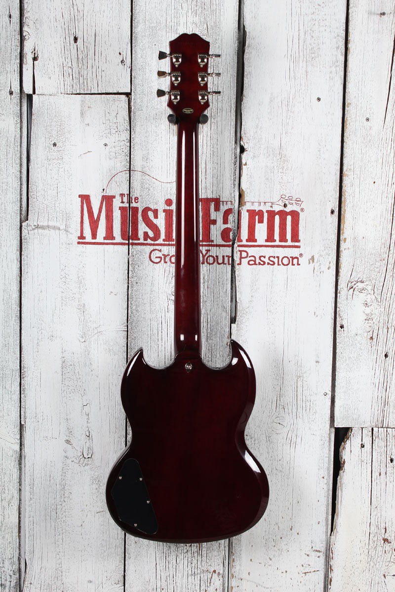 Epiphone SG Modern Figured Electric Guitar Mojave Burst with Gig Bag