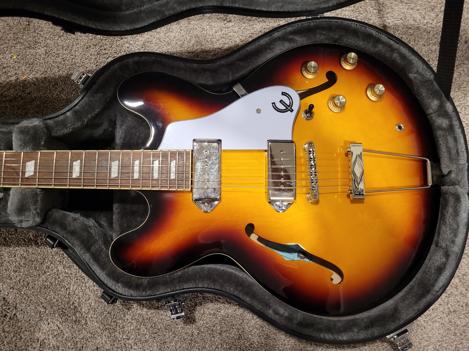 Epiphone Casino Reissue 2022 Vintage Sunburst UPGRADES